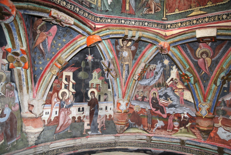 Dragomirna Church's 17th Century Frescoes, Suceava, ROMANIA