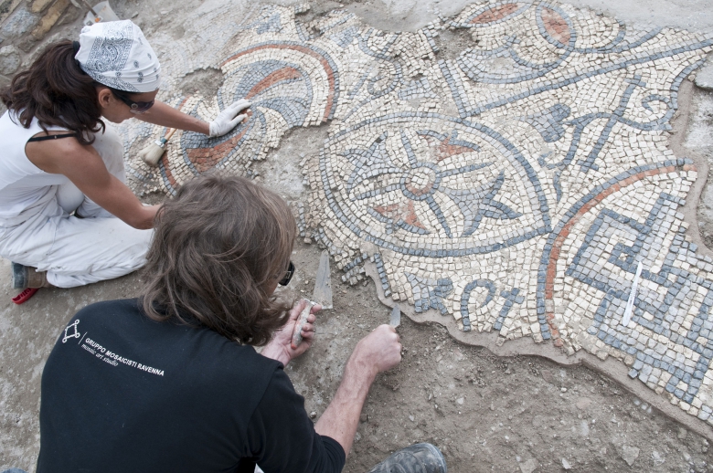 Paleochristian Mosaics of the Basilica Complex in Aquileia, ITALY