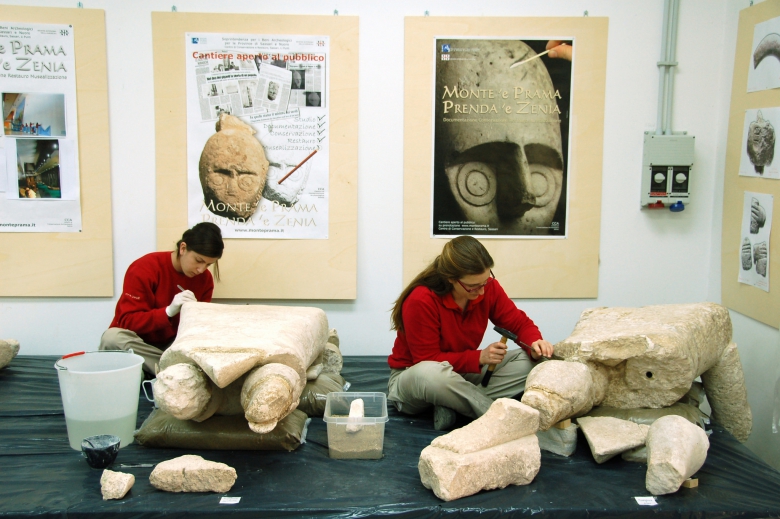 Nuragic Sculptures of Monte Prama in Sardinia, ITALY