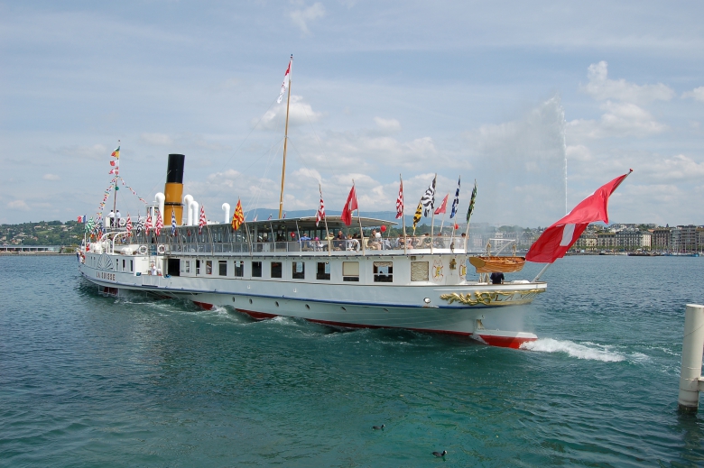 Belle Époque Steamers on Lake Geneva, Lausanne, SWITZERLAND