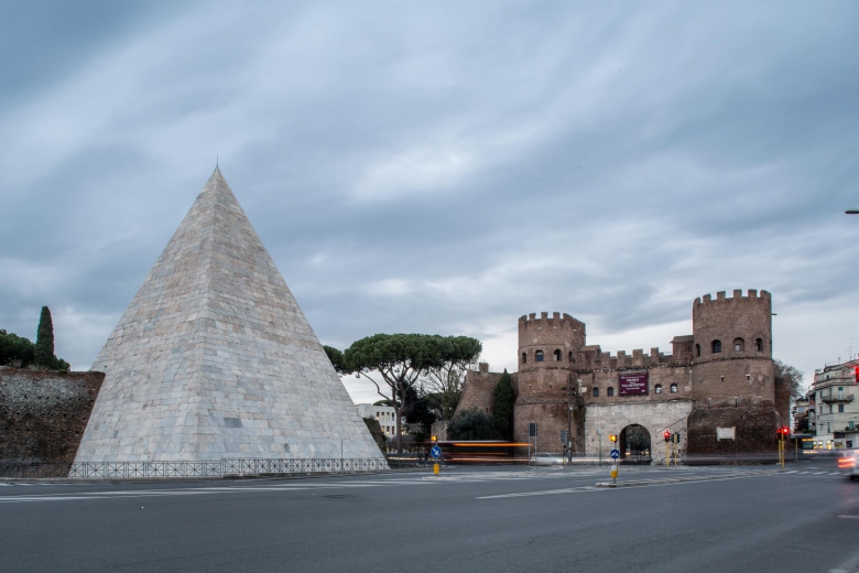 White Pyramid in Rome, ITALY